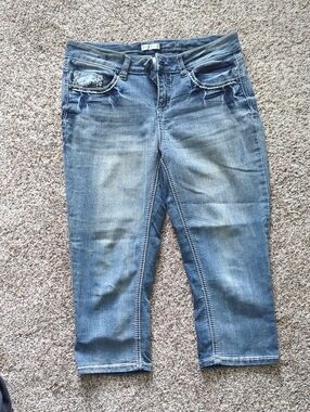 Hannah Mid-Rise Faded Blue Ankle Denim Jeans